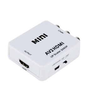CINCH AV2HDMI Mini konvertor převodník AV na HDMI bílá