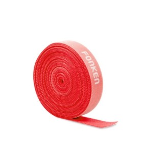 Univerzální značková stahovací páska Fonken, kabelový organizér červený, nylonová páska na suchý zip, Délka 100cm