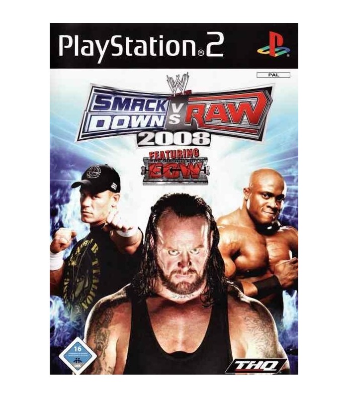 Smackdown Vs Raw 2008 - Samostatný herní disk (PS2)