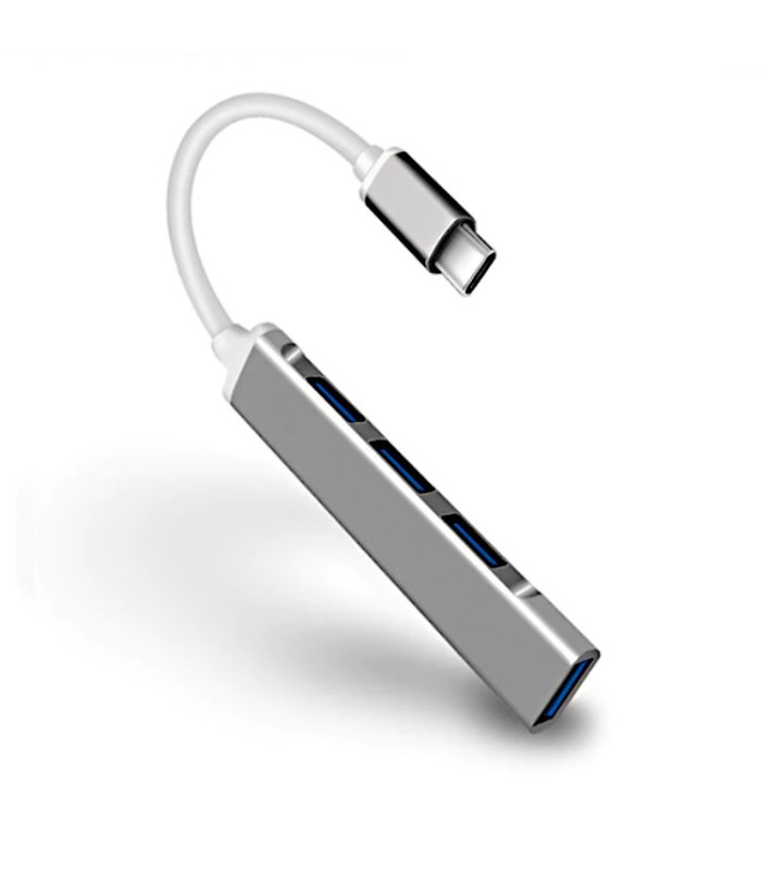 USB hub rozbočovač dokovací stanice do USB-C, 3x USB 2.0 + 1x USB 3.0 adaptér OTG