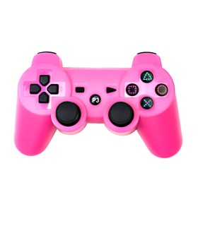 AHB bezdrátový herní ovladač PS3, gamepad PS3 růžový