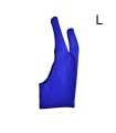 Dvouprstá umělecká rukavice pro kreslení, modrá, vel. L
