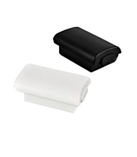 Kryt baterie pro gamepad Xbox 360, černá a bílá barva, výhodné balení, 2 kusy