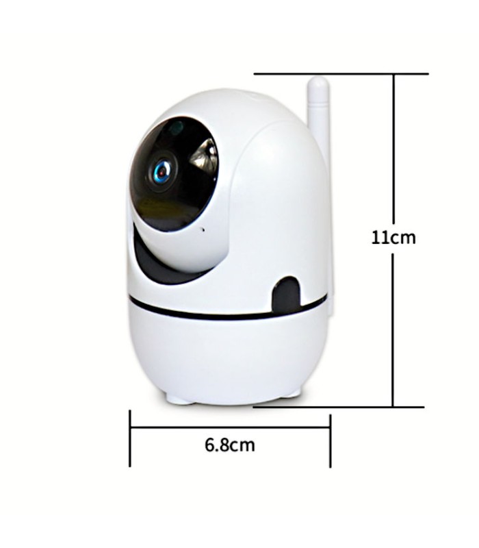 Bílá 1080p inteligentní IP kamera 360° s WIFI