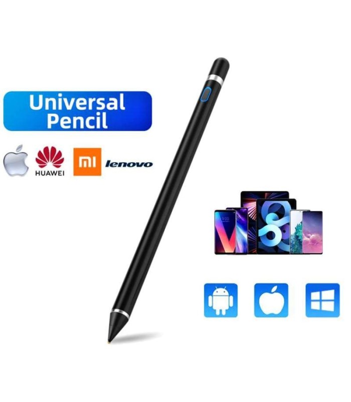 Aktivní univerzální kapacitní dotyková tužka černá, stylus pen pro IOS / Android, Tablet, Mobilní telefony