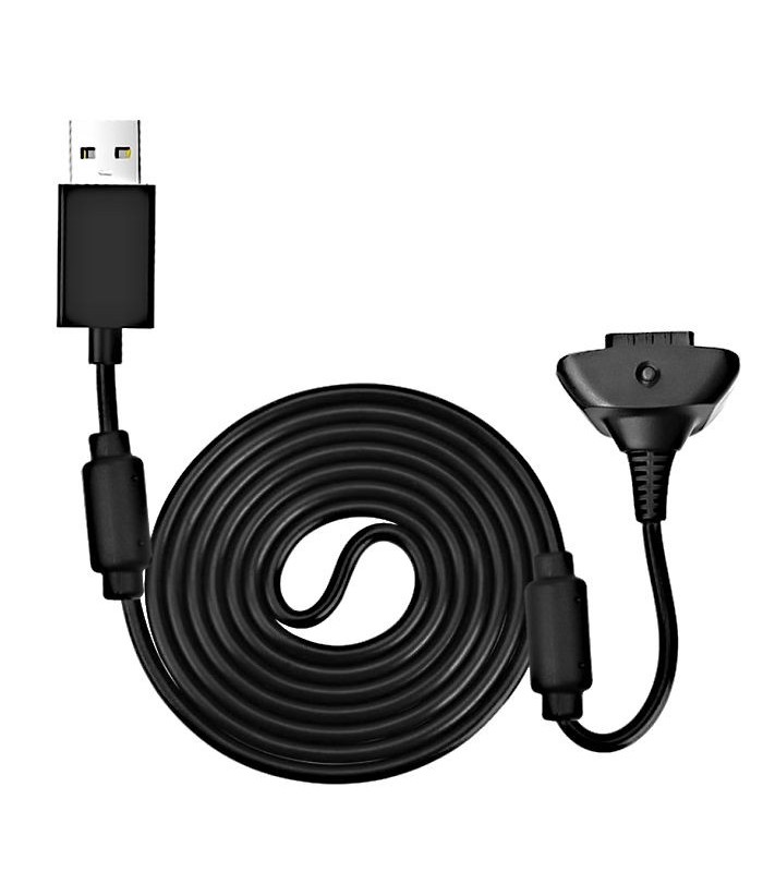 Nabíjecí kabel pro ovladač  Xbox 360 OEM, USB Charging Cable Xbox 360 Wireless Controller,  černý
