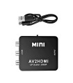 CINCH AV2HDMI Mini konvertor převodník AV na HDMI černý