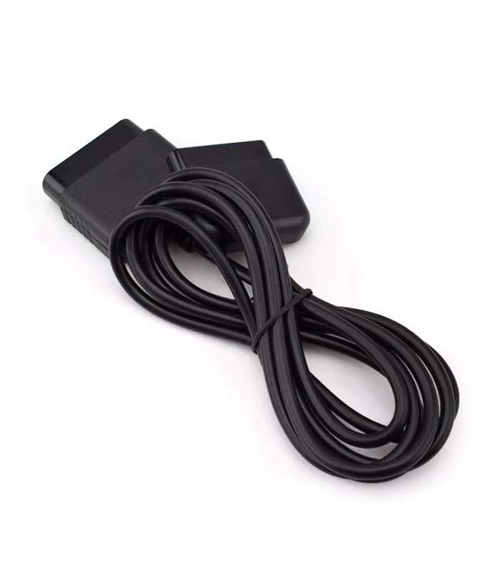 Prodlužovací kabel pro ovladač PlayStation 2, PS1/PS2, délka 1.8m, černá barva (PS2)